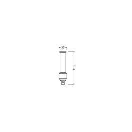 Ledvance Lampe LED DULUX G24d 1 5W 540Lm 3000K 120º IP20 LVE-4058075823051