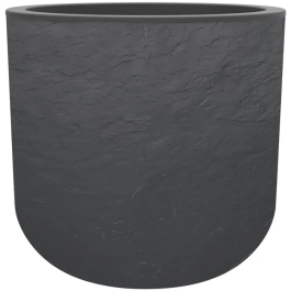 Eda Pot de fleurs rond Volcania Up, 32.5 L, design pierre, intérieur/extérieur, diamètre 38.5 cm x hauteur 36.8 cm, gris anthracite, Origine France Garantie Precio: 45.036. SKU: B1GLTG7ADT