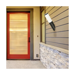 RABALUX Torche noire Applique LED d'extérieur IP44 1xE27 RAB-8145