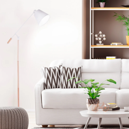 Lampe sur pied Aaron SKD-F005-B, design nordique, finition de qualité, pour ampoule E27