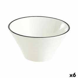 Ensemble à apértif Arcoroc Appetizer Filet Bl Bicolore Céramique 8,5 cm Apéritif (6 Unités)