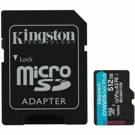 Carte Mémoire Micro SD avec Adaptateur Kingston CANVAS Go! Plus 512GB microSD XC 512 GB