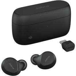 Jabra Evolve2 Buds USB-C MS - Écouteurs True Wireless avec Recharge Sans Fil, Noir