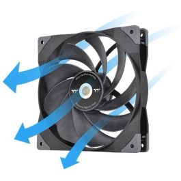 140mm Thermaltake GT14 PC Cooling Fan TT Premium Edition Black - 1 Pack