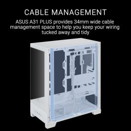 Boîtier ATX semi-tour Asus 90DC00R3-B19000 Blanc