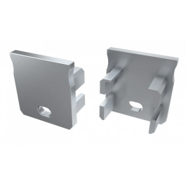 Bouchon de Finition pour Profil Type Y en Plastique Gris