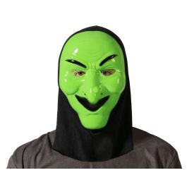 Masque de sorcière vert à capuche avec traits caractéristiques pour Halloween, théâtre et événements thématiques Precio: 10.59. SKU: B1F59XMFRG