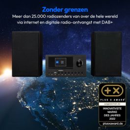 Medion Minicadena Hi-Fi Radio Internet DAB/FM Lecteur CD 2 x 150W Noir MED4061275165302