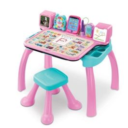 Vtech Bureau interactif et musical 6 en 1 - Rose - Français - VTE3417765849558