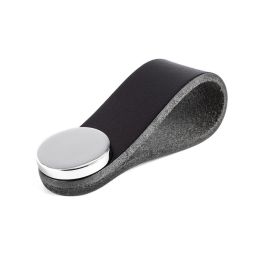 Viefe Tirador Colgante Piel Modelo Flexa 22X70 Acabado Negro - Cromo