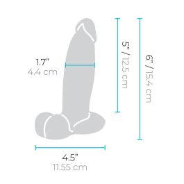 Gode réaliste B-Vibe Silicone Ø 4,4 cm (12,6 CM)