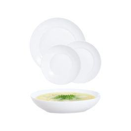 Assiettes Luminarc Apy Blanc verre 18 Pièces