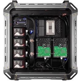 Cougar CGR-6AMKB-G - Boîtier PC Gaming Full-Tower Noir, Mesh, Verre Trempé, Support ATX/EATX/micro-ATX/Mini-ITX, Gestion des Câbles, 8 Slots, Refroidissement Avancé