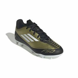 Chaussures de foot pour Enfants Adidas F50 Club Messi Blanc Doré