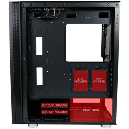 LC-Power LC-8000B-ON - Boîtier PC Midi Tower Noir, ATX, 2x USB 3.2, 1x USB-C, Gestion des câbles, Filtre anti-poussière, pour Gaming