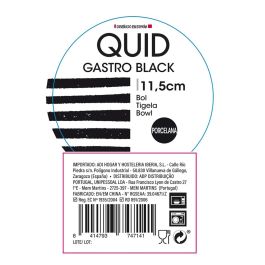 Bol Porcelana Gastro Black Quid 11,5 cm