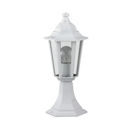 RABALUX Lampe de Sol Extérieur "Velence" Classique Blanc Métal IP43 1xE27 RAB-8205