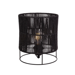 Lampe de Table "Bayamo" SKD-T1019 en Rotin, Style Naturel Boho-Chic