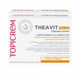 Topicrem Sun Protect Theavit 2x30 gélules Complément Alimentaire Protection Solaire Peaux Sensibles Precio: 49.41. SKU: B1E445RB7L