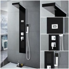 Edouard Rousseau Colonne de douche hidromasaje noire Torquay ROU3047404021894 Écran LED