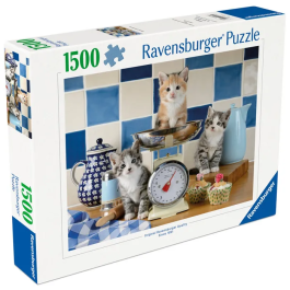 Ravensburger Puzzle Adulte 1500 Pièces - Chatons dans la Cuisine - Dès 14 ans - Qualité Supérieure - 12001708