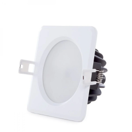 Downlight LED 15W 1264Lm 2700K IP65 pour Salles de Bain/Cuisines, 50 000H, Carré, [SL-DLFS04-15W-WW]