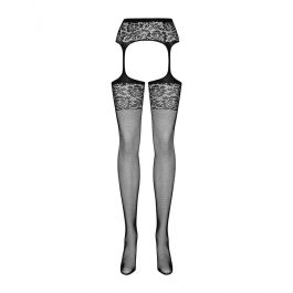 Bas avec porte jarretelles Obsessive Garter stockings S500 Noir S/M/L