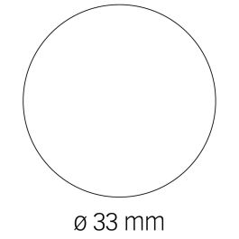 Autocollants Apli Jaune Rond