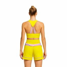 Haut de Sport pour Femme Black Limba Jaune Fitness 37