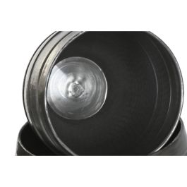 Cache-pot Home ESPRIT Gris Aluminium Moderne 41 x 41 x 40 cm 40 x 40 x 40,5 cm (3 Pièces)