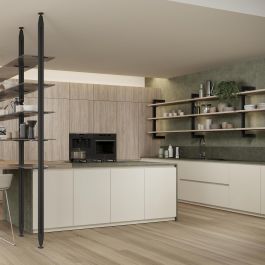 Emuca Kit de cadre modulaireKit de Zero avec matériel de fixation murale, Aluminium et Zamak, Peint en noir texturé