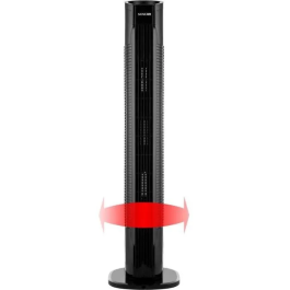 Sencor SFT 3113BK - Ventilateur colonne 31" (78,5 cm) - 3 vitesses, oscillation, télécommande, minuterie - 50W, débit max 7.38 m³/min