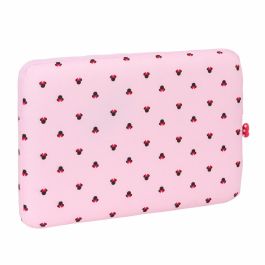 Housse d'ordinateur portable Minnie Mouse Naive Rose 15,6'' 39,5 x 27,5 x 3,5 cm