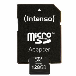 Intenso Carte MicroSDXC 128 Go Classe 10 Vitesse 25 Mo/s Résistante aux Chocs, Température, Eau et Rayons X