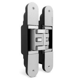 Koblenz K5080 Charnière Invisible en Zamak, Finition Chrome Satiné, Capacité 80kg/2 Battants, Brevetée