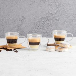 Taza Doble Pared Vidrio Serenia Quid 15 cL (6 Unidades)