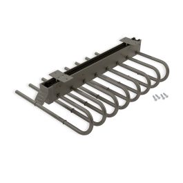 Emuca Porte-pantalons extractible, Droite, Acier et Plastique, Titane