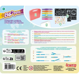 Lansay Blopens Mallette Créative Kawaii - Jeu de Dessin à Effet Aérographe avec Pochoirs Réutilisables - Pour Enfants Dès 5 Ans