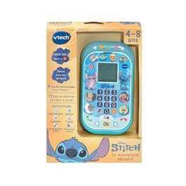 Vtech Téléphone Intelligent Éducatif Stitch, Référence VTE3417765860058, Bleu, Français