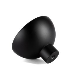 Viefe Poignée Modèle Bol Zamak/Bois, Ø45 mm, Finitions Noir-Sapelly, Noir-Haya, Noir-Blanc