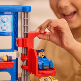 Spin Master Pat' Patrouille - Coffret QG Mission Détective Brigade Canine avec Quartier Général Interactif, Véhicule et Figurines (Chase) - Jouet Enfant 3 Ans et Plus