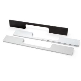 HERRAJES ALK Tirador Pilot Zamak 160mm Chrome/Aluminium RAL 9006 Meuble