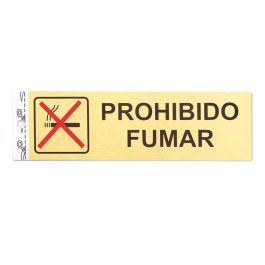 DUVER Plaque Aluminium Doré 150x45 "Prohibido Fumar" Precio: 7.89. SKU: B1J6FF3PF2
