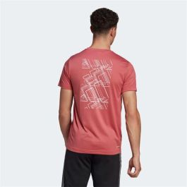 T-shirt à manches courtes homme Adidas 3stripes Rouge carmin