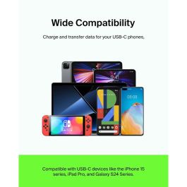 Câble USB-C vers USB-C Belkin CAB003BT2MWH Blanc 2 m