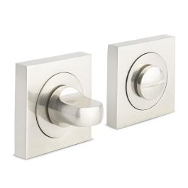 HERRAJES ALK Muletilla Desbloqueo Zamak 50X50 Nickel Satiné