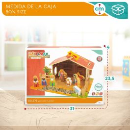 Crèche de Noël Woomax Bois 29,5 x 16,5 x 22 cm (20 Pièces) (6 Unités)