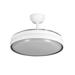 Siux Ventilateur DC Blanc 107d 60W avec Fonction Été/Hiver, Télécommande et Minuteur, 3 Aspes, Diamètre 107cm, Températures Lumière 3500-4000-6500K