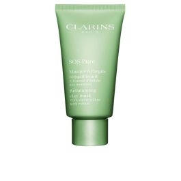 Clarins Masque SOS Pur Peaux Mixtes et Grasses - Soin Purifiant, Matifiant et Resserrant les Pores - 75 ml