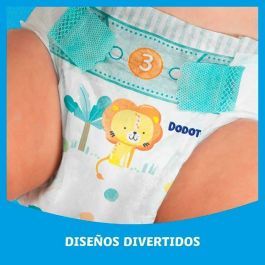 Dodot Couches EXTRA STAGES Taille 4 (10-15 kg) pour Bébé Unisexe - Lot de 62 Unités Ultra Absorbantes